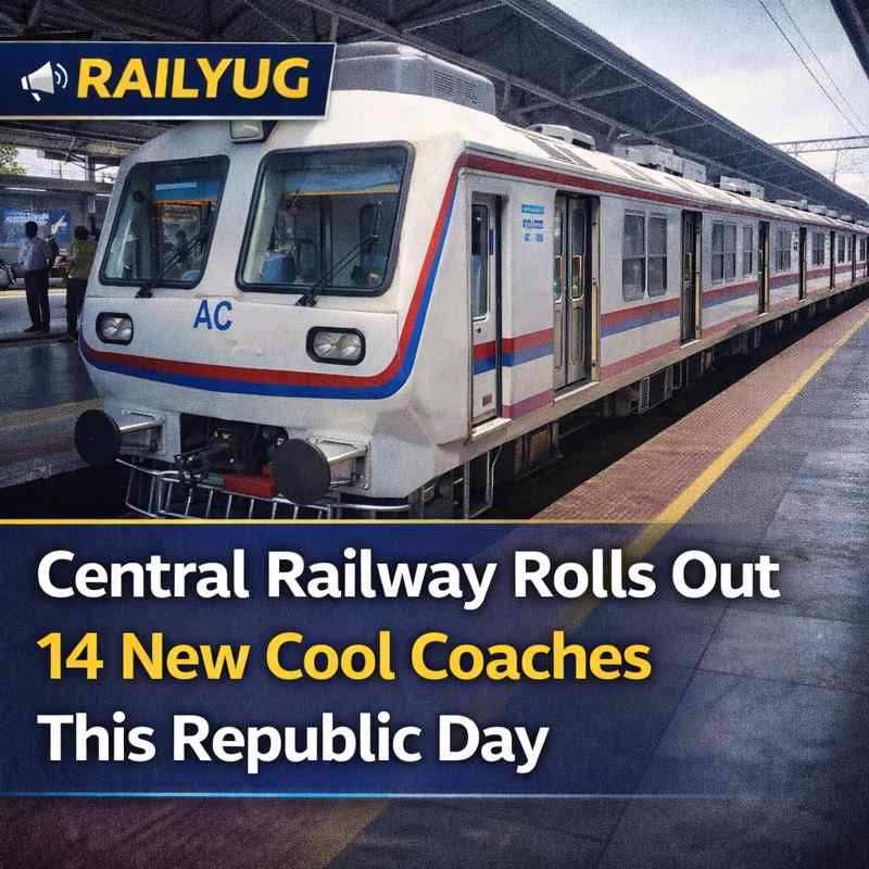 Central Railway Rolls Out 14 New Cool Coaches This Republic Day.