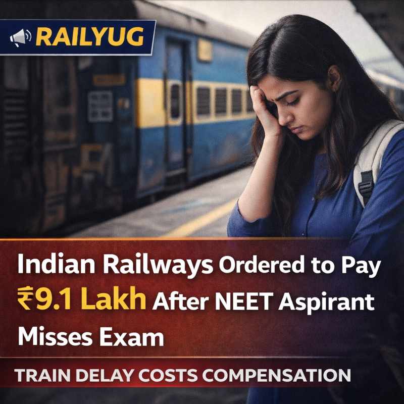 Train Delay Costs Indian Railways ₹9.1 Lakh After Student Misses Crucial Entrance Exam