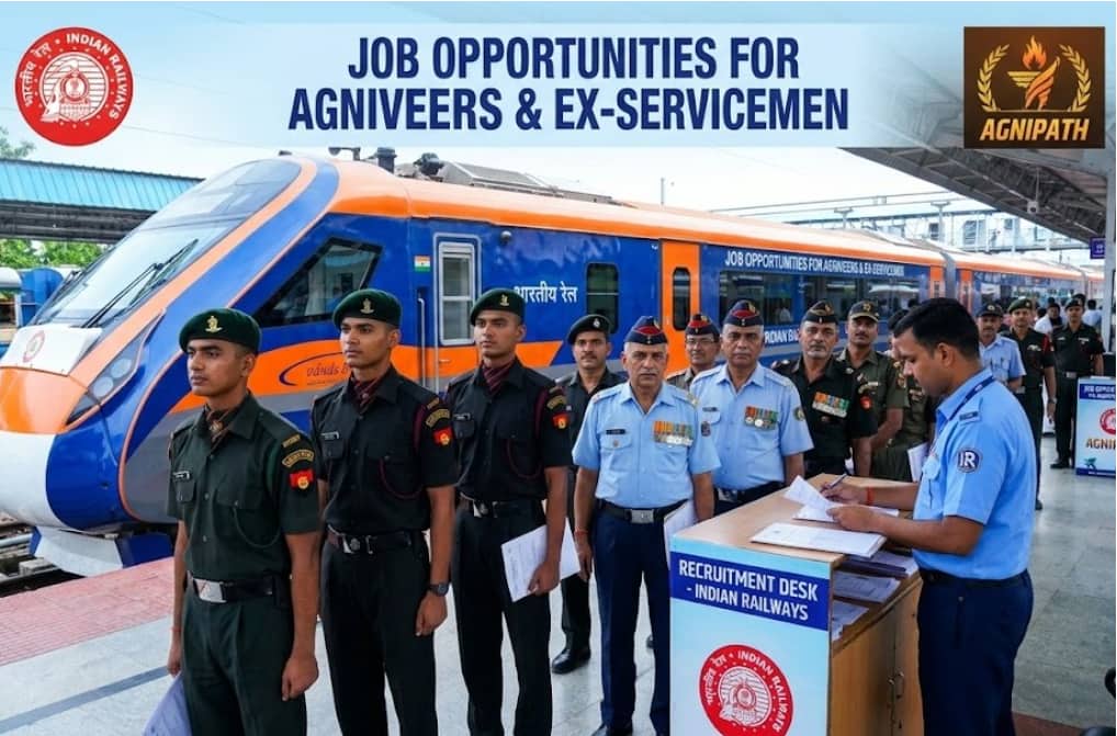 Indian Railways to Hire Agniveers and Ex-Servicemen for New Jobs