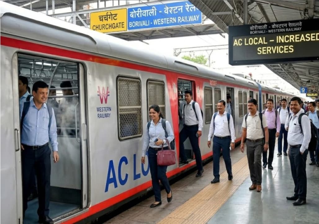 More AC Local Trains for Mumbai Commuters on Western Railway Line