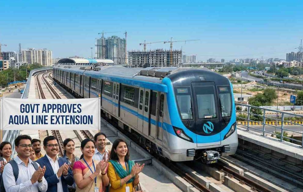 Great News for Commuters as Government Approves New Noida Metro Aqua Line Extension