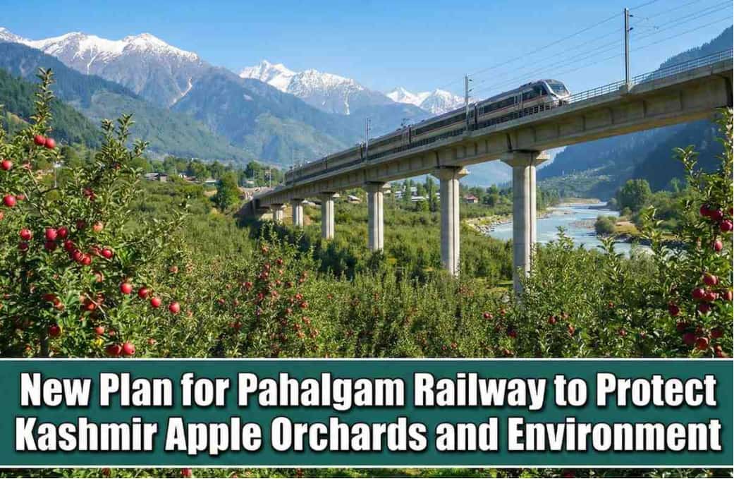 New Plan for Pahalgam Railway to Protect Kashmir Apple Orchards and Environment