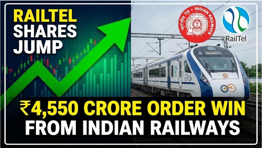 RailTel Shares Jump as Company Wins Massive 4,550 Crore Rupee Order from Indian Railways