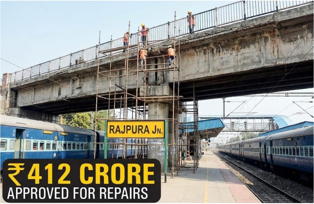 Central Government Approves 412 Crore Rupees for Major Railway Overbridge Repairs in Rajpura