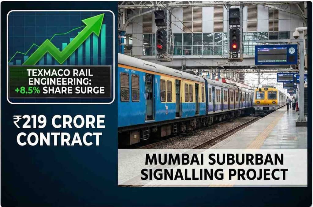 Texmaco Rail Engineering Shares Surge After Securing ₹219 Crore Mumbai Suburban Signalling Contract