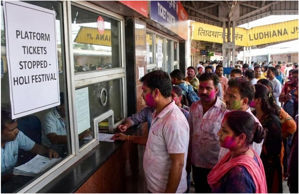 Railway Authority Stops Selling Platform Tickets at Ludhiana and Dhandari Kalan for Holi