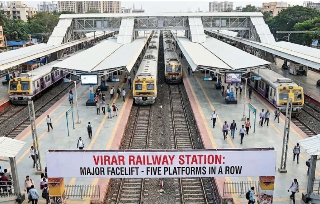 Virar Railway Station to Get Major Facelift with Five Platforms in a Row for Better Commuting