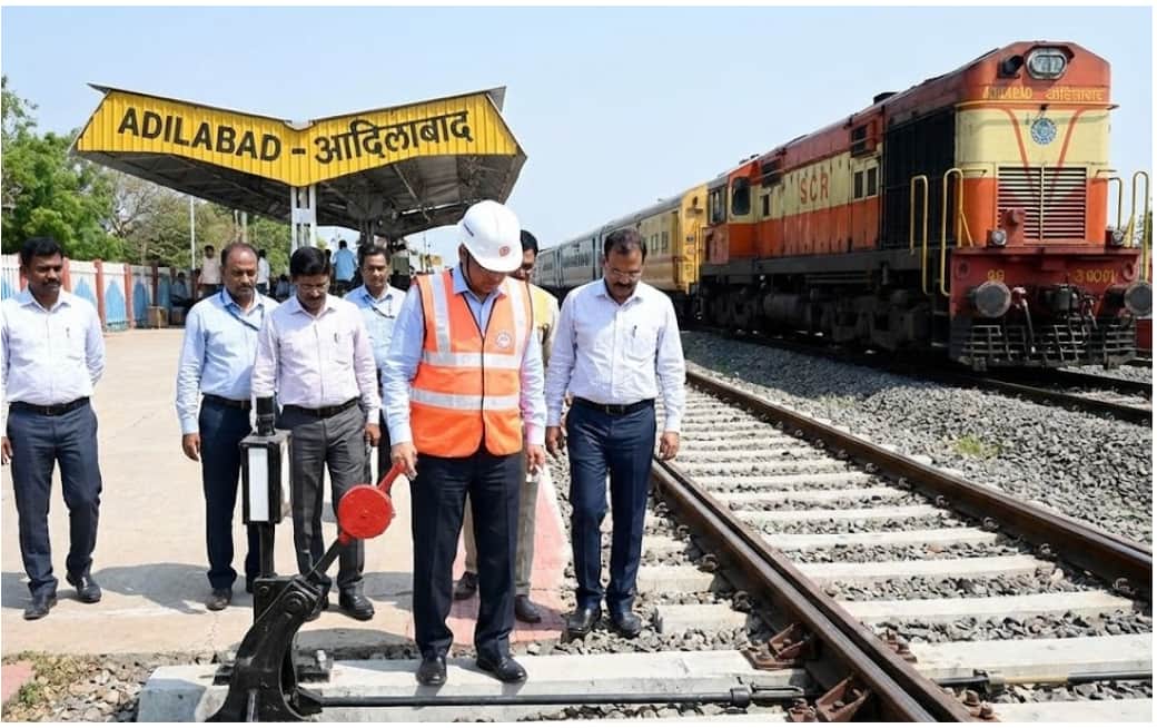South Central Railway Focuses on Better Travel: GM Inspects Adilabad- Mudkhed- Purna Section