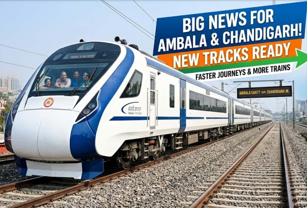 Big News for Ambala and Chandigarh Railway Passengers as New Tracks Plan Gets Ready