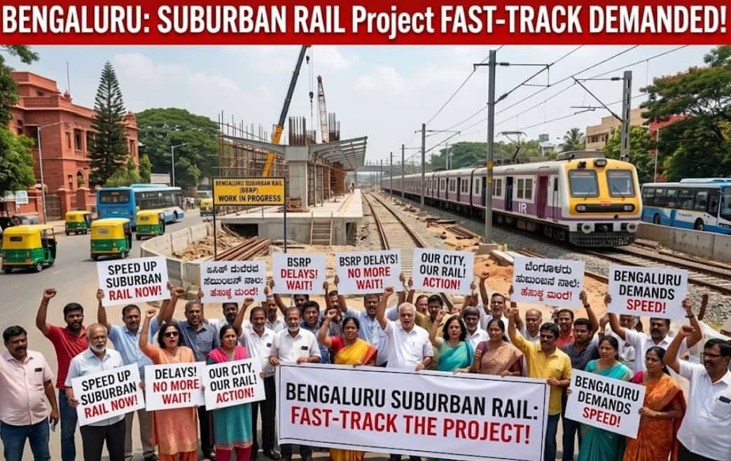 Bengaluru Residents Demand Faster Work on Suburban Rail Project
