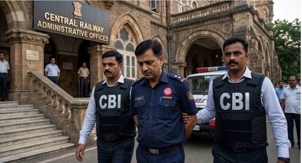Central Railway Engineer Arrested by CBI in Large Bribery Case in Mumbai