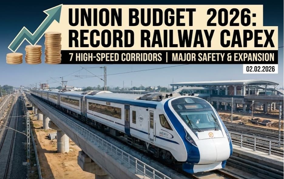 Union Budget 2026: Indian Railways Gets Record Capex Boost, 7 High-Speed Rail Corridors & Major Safety, Expansion Plans