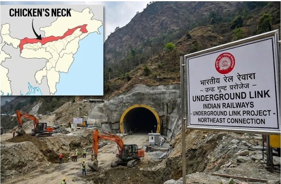 India to Build Underground Rail Link to Secure ‘Chicken’s Neck’ and Connect Northeast.