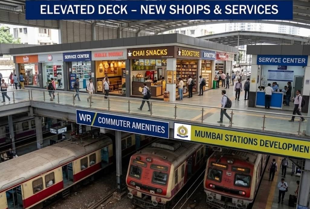 Western Railway Plans New Shops and Services on Elevated Decks at Mumbai Stations