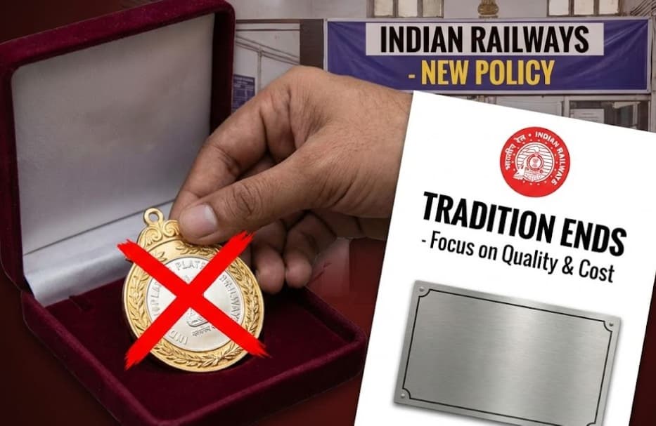 Indian Railways Ends Gold-Plated Silver Medal Tradition for Retiring Officials to Improve Quality and Reduce Costs