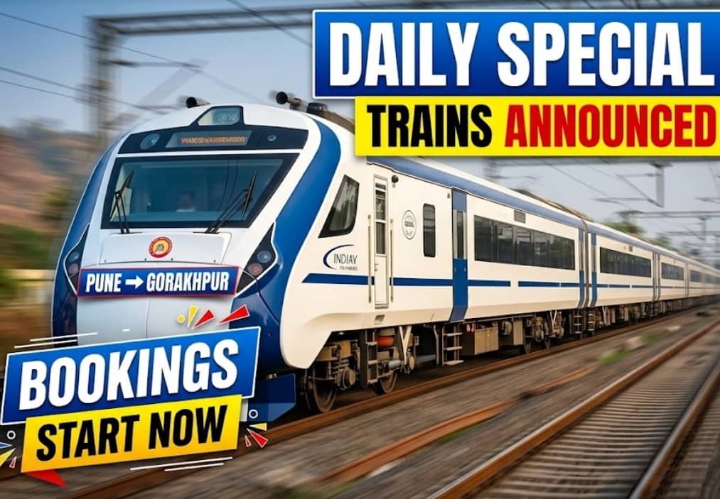 Pune to Gorakhpur Daily Special Trains Announced and Bookings Start Now