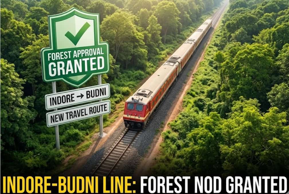 New Indore to Budni Railway Line Gets Important Forest Approval for Better Travel