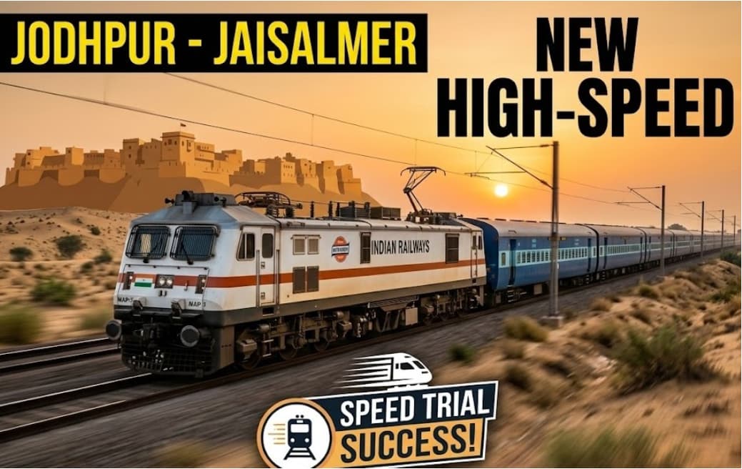 Jodhpur to Jaisalmer Train Journey to Become Faster After Successful Speed Trial
