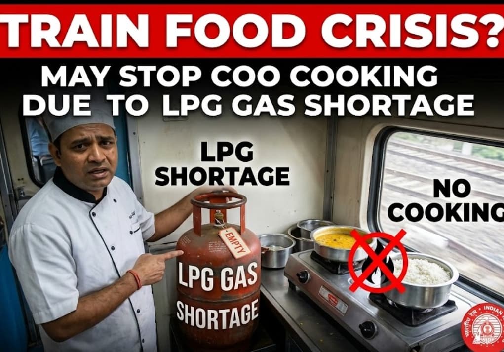 Indian Railways May Stop Cooking Food on Trains Due to LPG Gas Shortage
