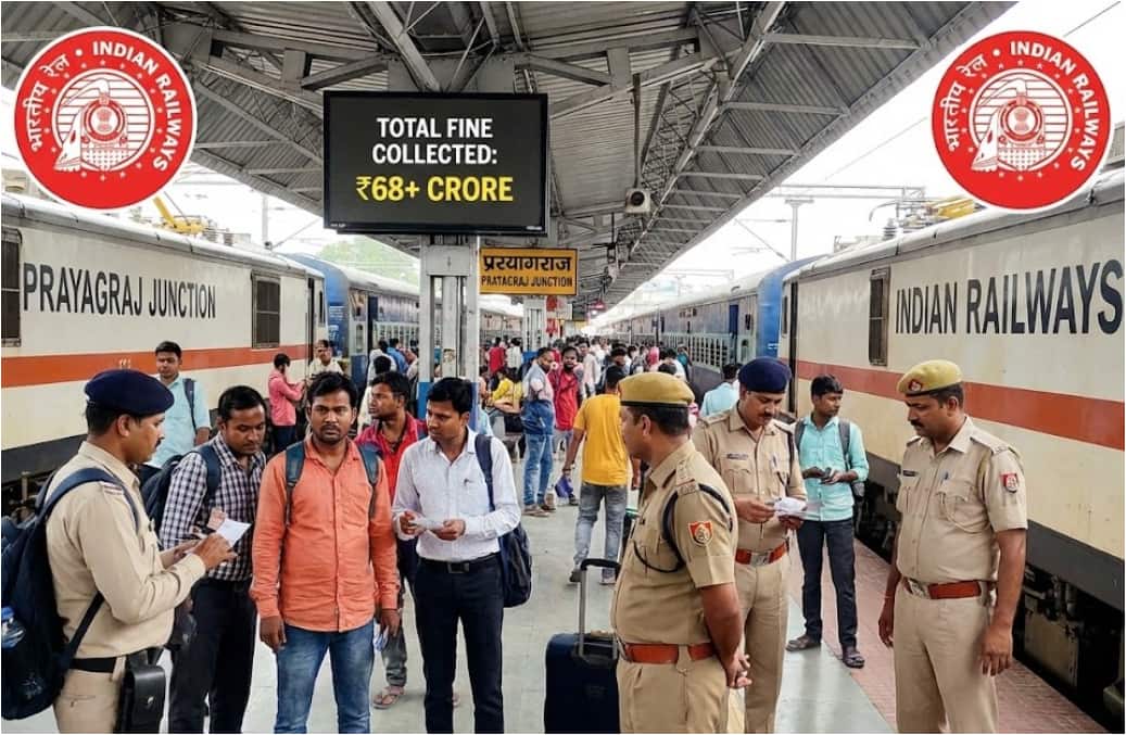 Prayagraj Railway Collects Over 68 Crore Rupees in Massive Ticketless Travel Crackdown