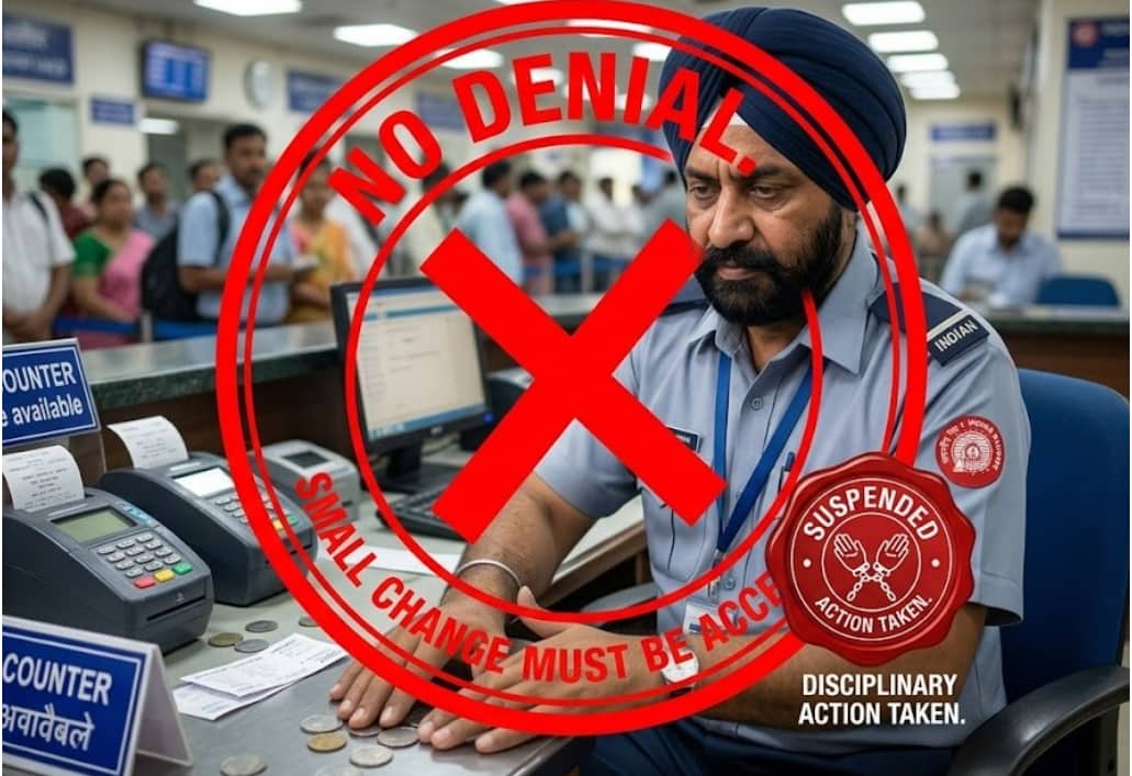 Indian Railways Takes Action After Punjab Clerk Refuses to Give Ticket Over Small Change