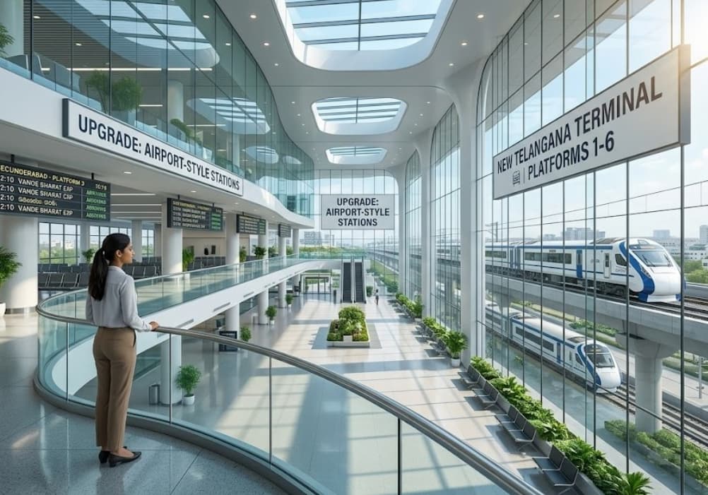 Four Railway Stations in Telangana to Get Airport Style Upgrade Soon