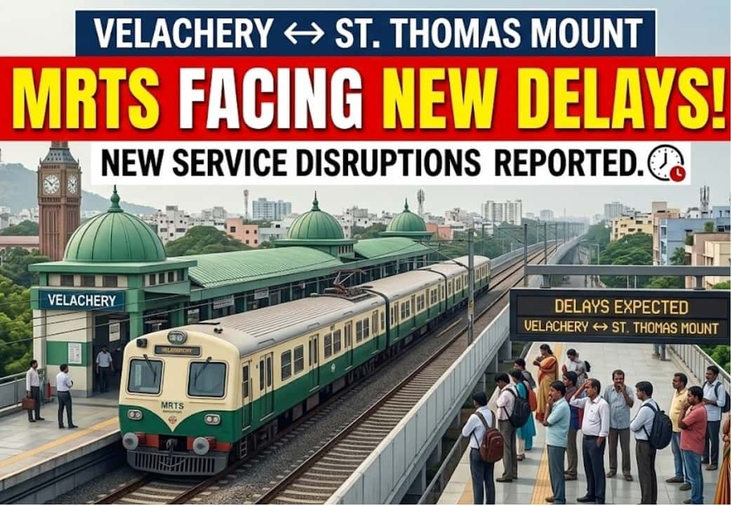 Velachery to St. Thomas Mount MRTS Service Facing New Delays: Here Is What You Need to Know
