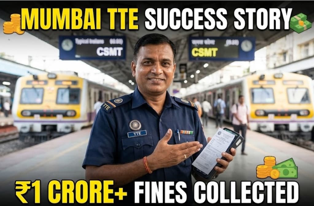 Indian Railways Success Story Mumbai Ticket Checker Collects Over 1 Crore in Fines