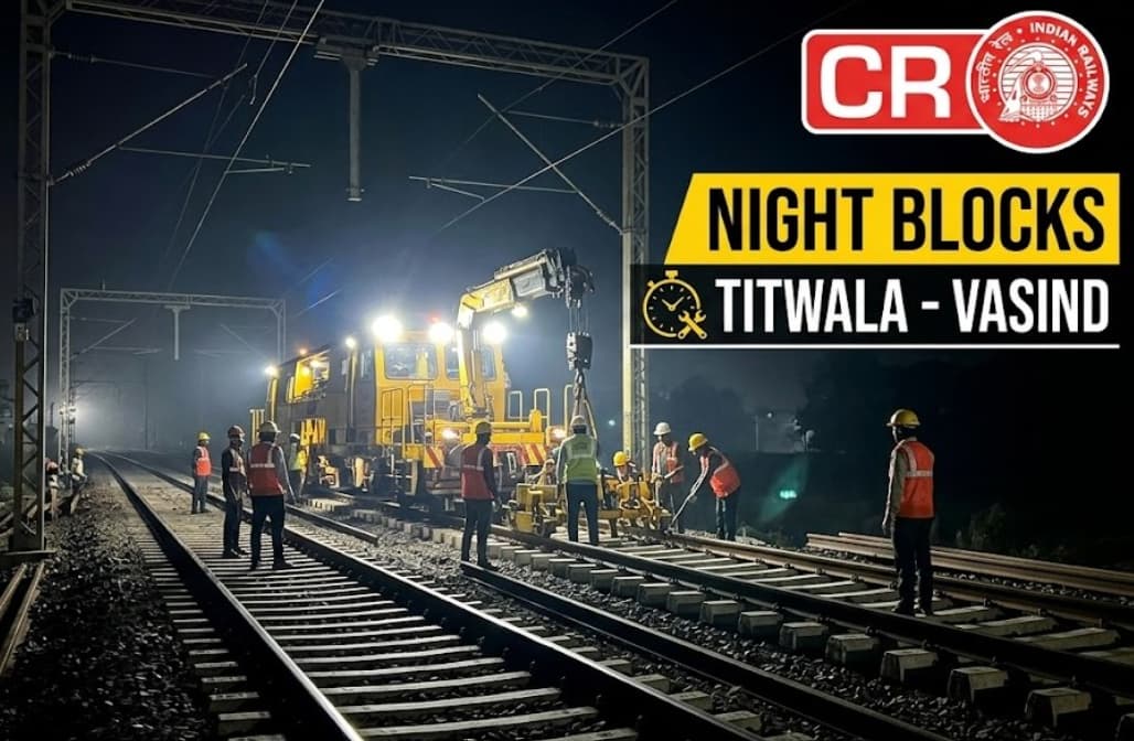 Central Railway Announces Night Blocks Between Titwala and Vasind