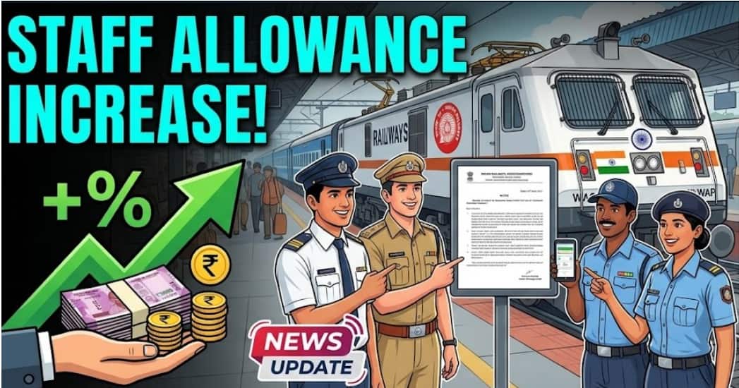 Indian Railways Brings Good News With Higher Allowance Rates For Staff