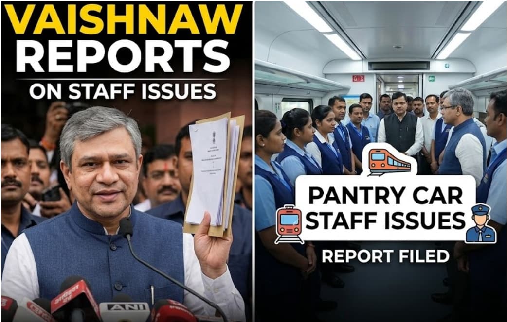 Minister Ashwini Vaishnaw Reports on Pantry Car Staff Issues