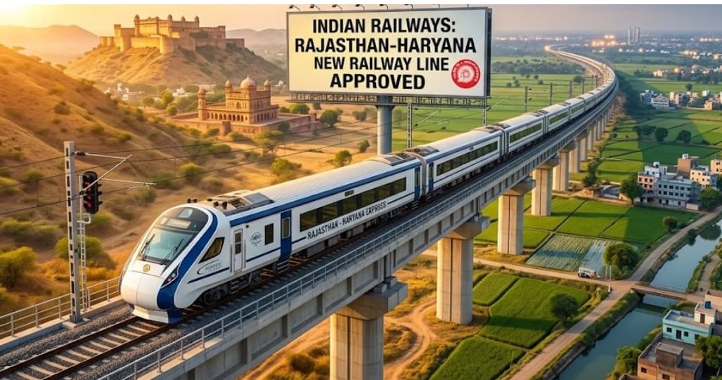 Indian Railways Approves New Train Line Between Rajasthan and Haryana