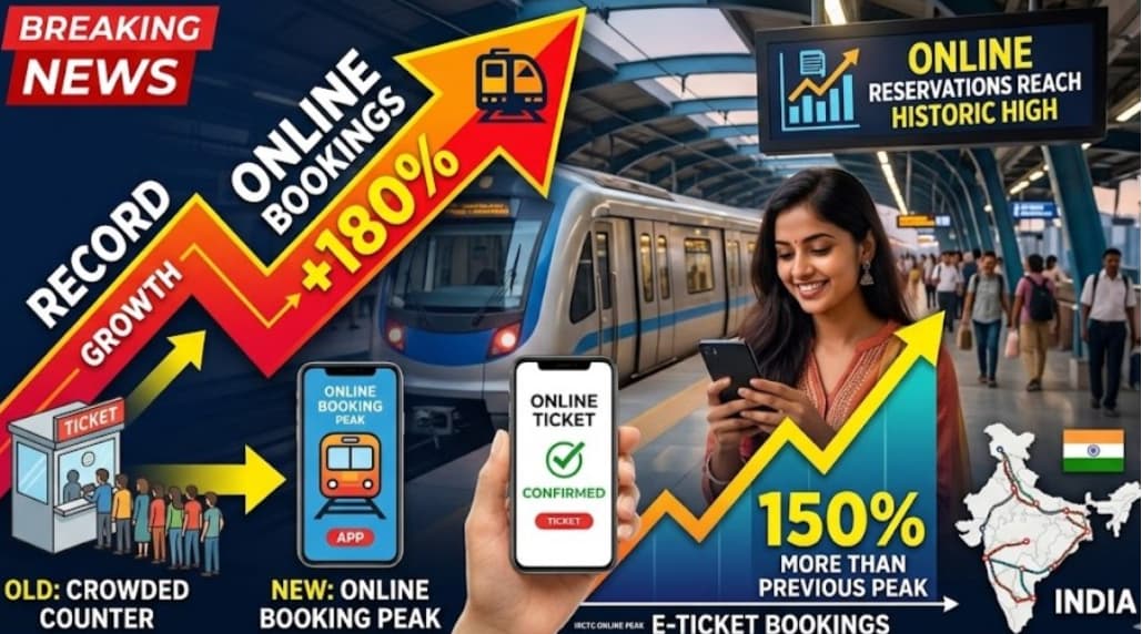 More People in India are Now Booking Train Tickets Online Than Ever Before