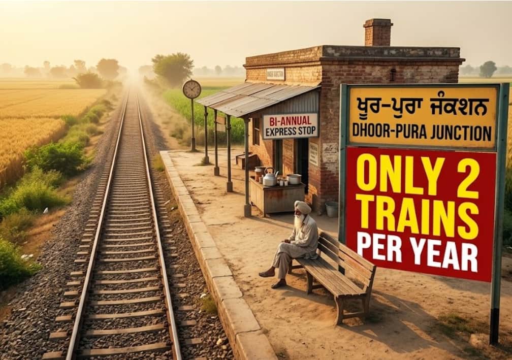 The Special Railway Station in Punjab Where Trains Only Come Twice a Year