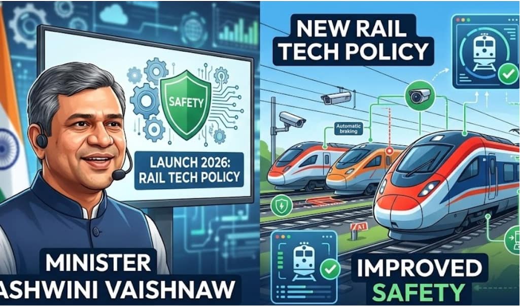 Indian Railway Minister Launches New Rail Tech Policy to Improve Safety