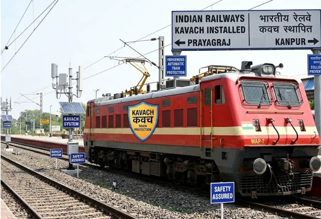 Indian Railways Installs Kavach Safety System on Prayagraj to Kanpur Route
