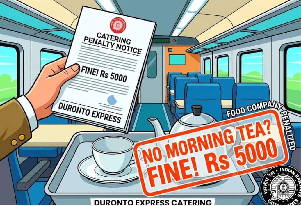 Indian Railways Fines Food Company Five Thousand Rupees for Not Serving Morning Tea on Duronto Express