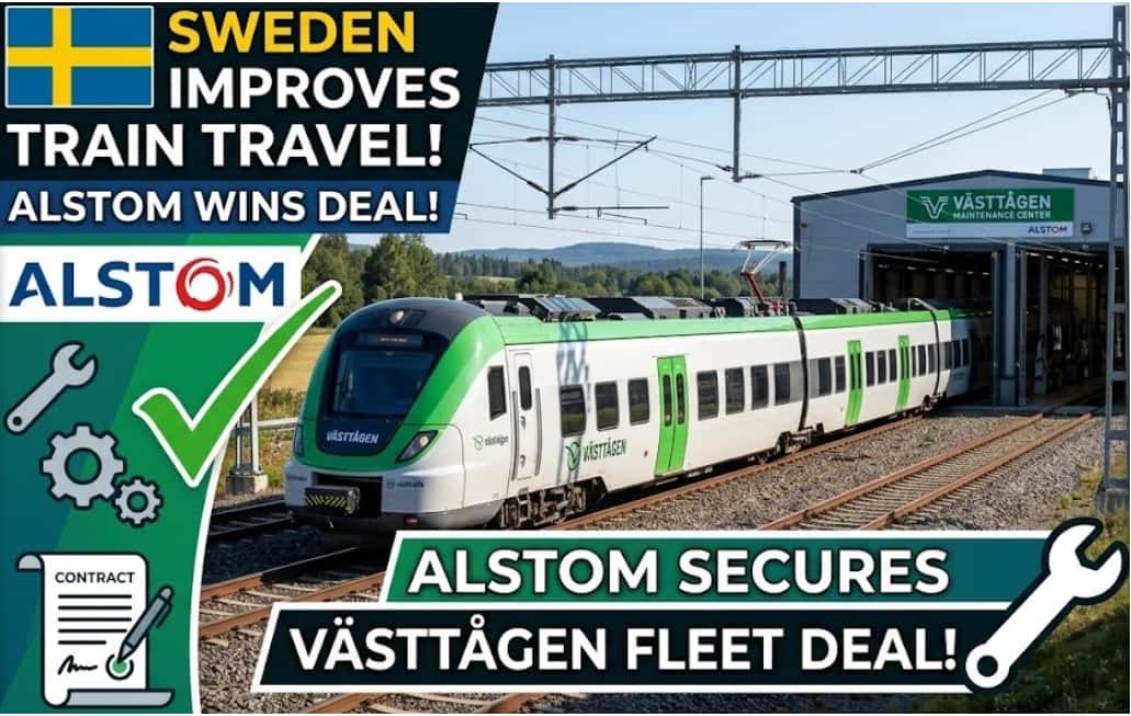 Sweden Improves Train Travel as Alstom Wins New Maintenance Deal for Vasttagen Fleet