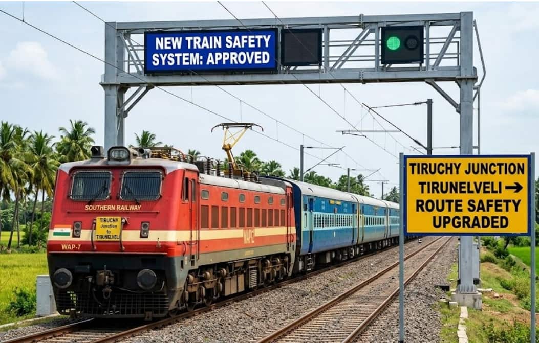 Good News for Train Travelers in Tamil Nadu New Safety System Approved for Tiruchy to Tirunelveli Route