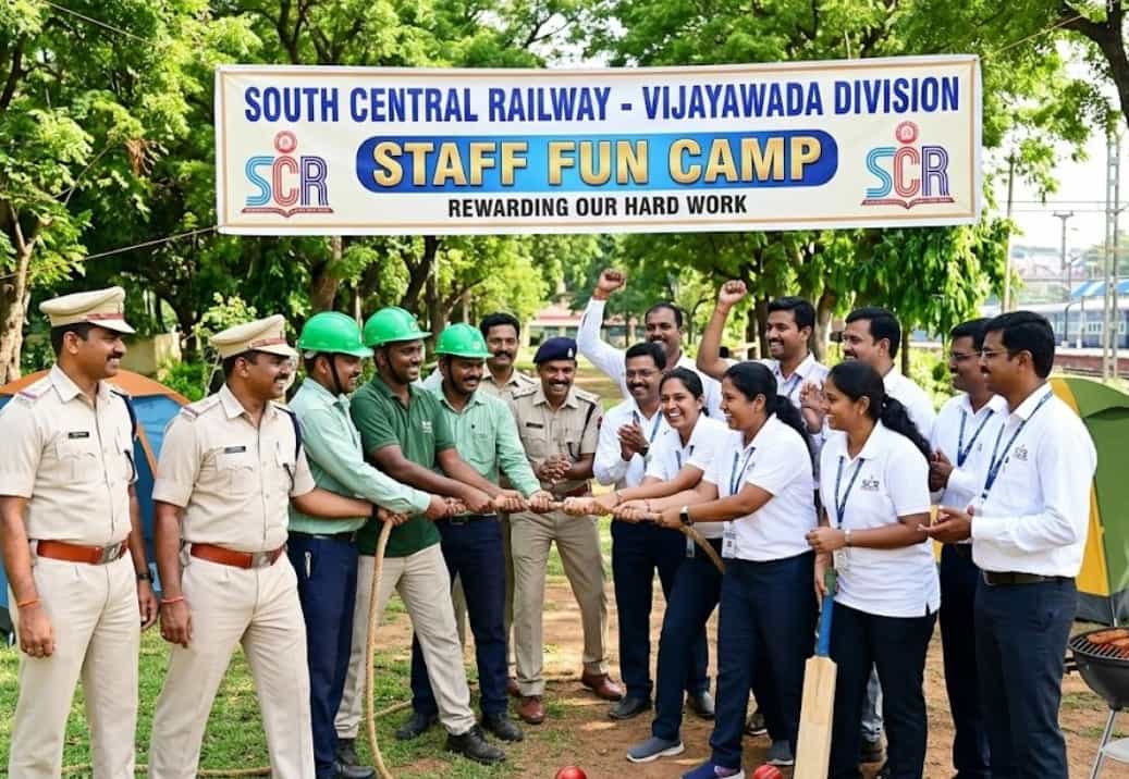 South Central Railway Vijayawada Division Plans Fun Camp for Its Hardworking Staff