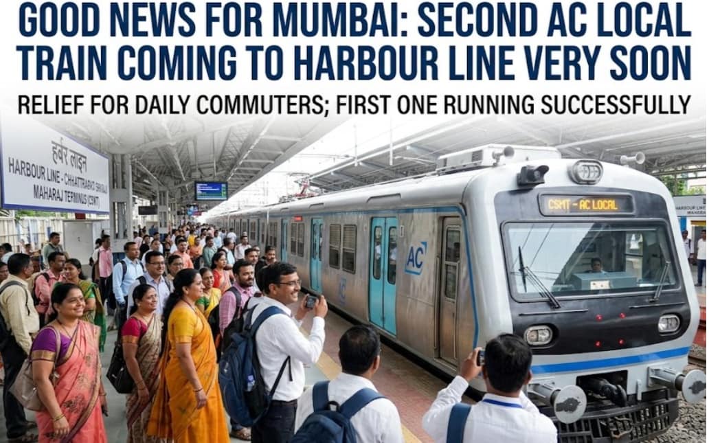 Good News for Mumbai: Second AC Local Train Coming to Harbour Line Very Soon
