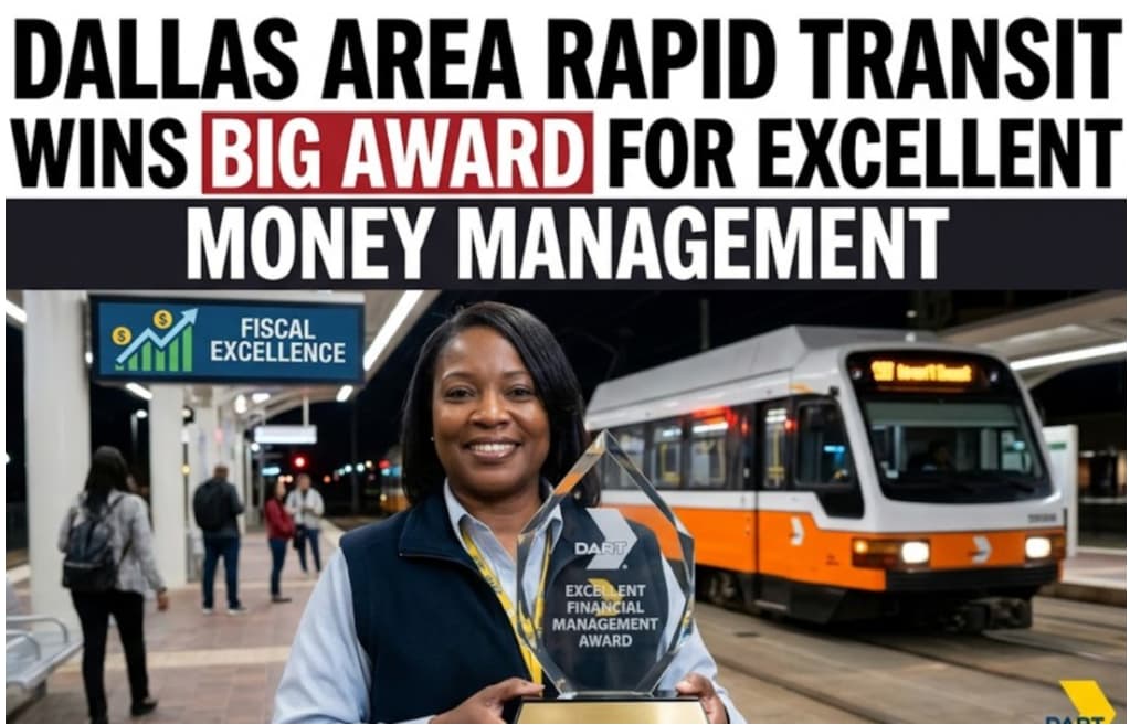 Dallas Area Rapid Transit Wins Big Award for Excellent Money Management