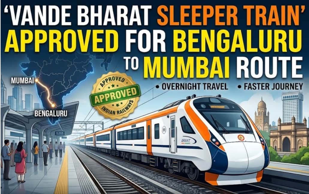 New Vande Bharat Sleeper Train Approved for Bengaluru to Mumbai Route