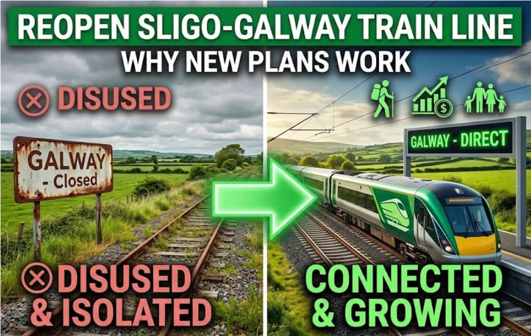 New Rail Plans Show Why Ireland Must Reopen the Sligo to Galway Train Line