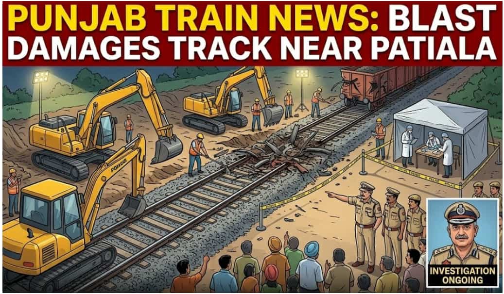 Punjab Train News: Low-Intensity Blast Damages Railway Track Near Patiala
