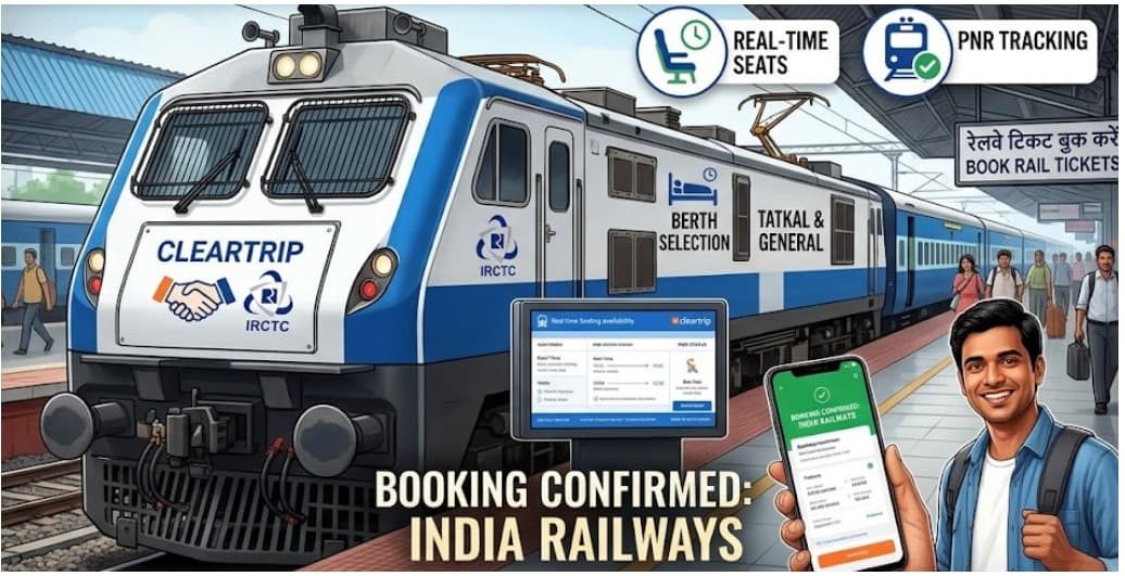Easy Train Booking in India: Cleartrip Joins with IRCTC to Sell Railway Tickets