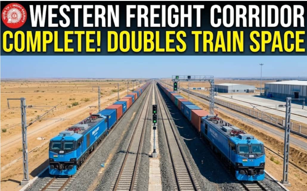 Indian Railways Finishes the Big Western Freight Corridor to Double Train Space