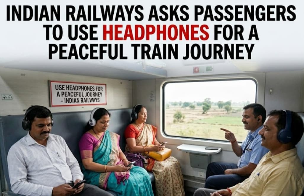 Indian Railways Asks Passengers to Use Headphones for a Peaceful Train Journey