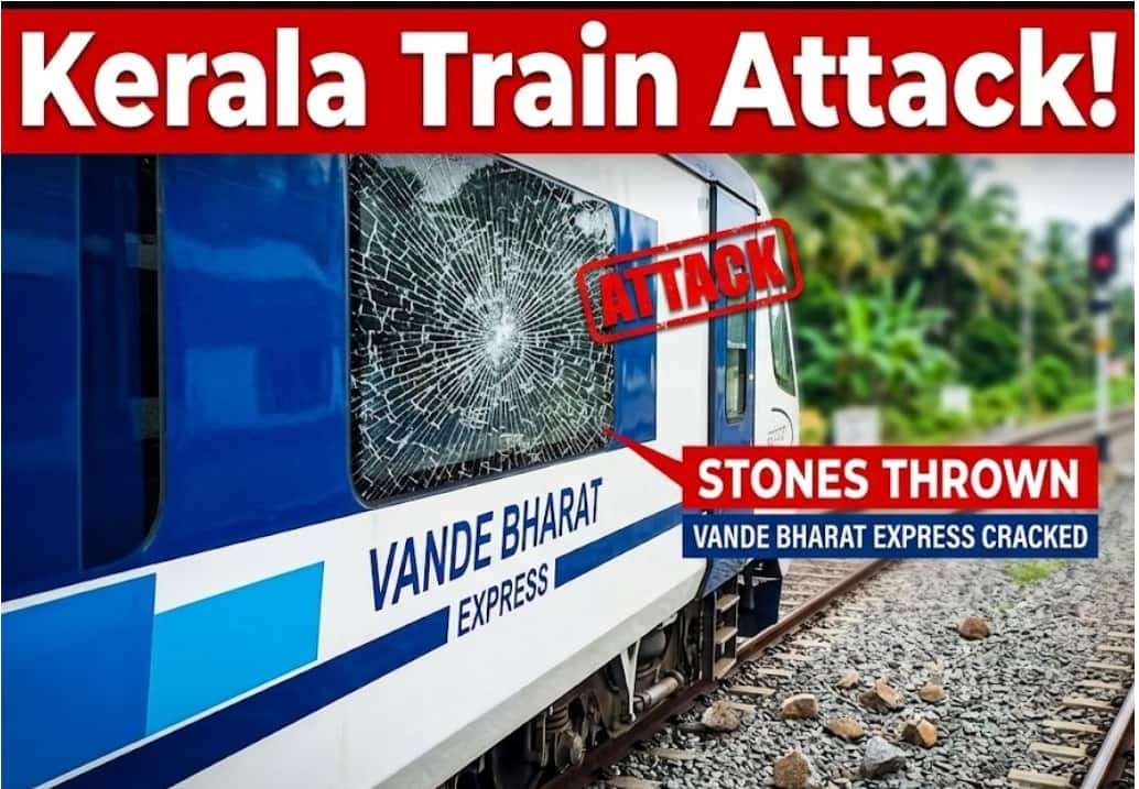 Kerala Train Attack: Stones Thrown at Vande Bharat Express Near Aluva