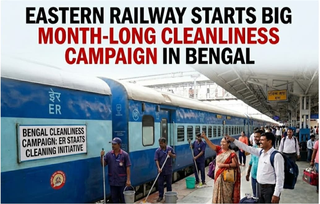 Eastern Railway Starts Big Month-Long Cleanliness Campaign in Bengal